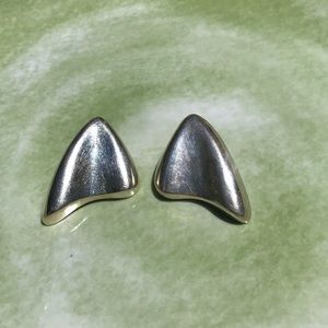 Sterling Silver Abstract Earrings